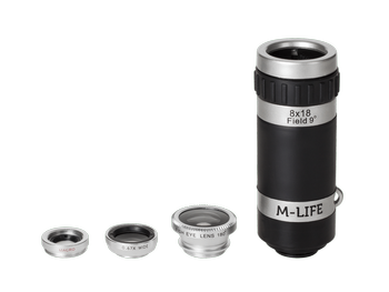 10 pcs Set of Lenses for Smartphones / Tablets 4in1 M-Life
