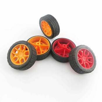 30mm Wheel with Rubber Tyre