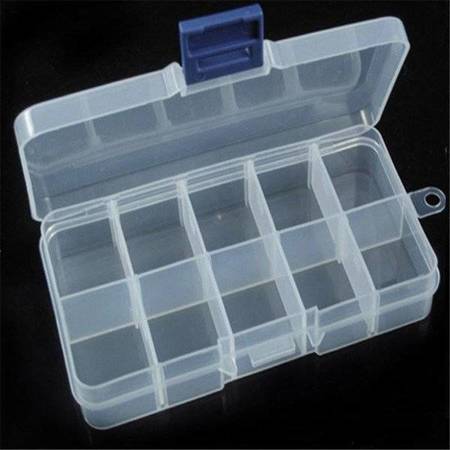 128x66x22mm Organizer 10 Compartments - Container for Small Items